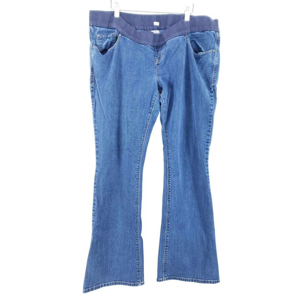 Old Navy Maternity Low Rise Jeans Womens Size 16R Stretch Denim